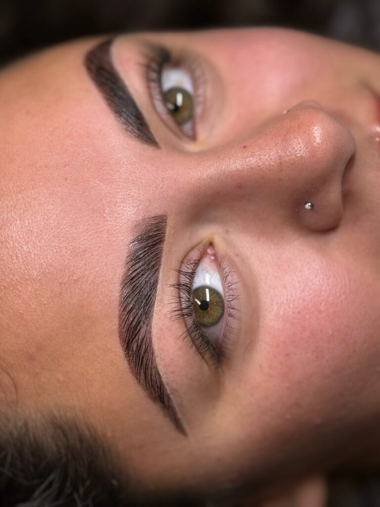 Brow lamination and tint